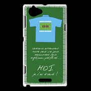 Coque Sony Xperia L Moi je l'ai élevé Bonus offensif-défensif Vert 2