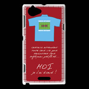 Coque Sony Xperia L Moi je l'ai élevé Bonus offensif-défensif Rouge 2