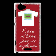 Coque Sony Xperia L Père de rugbyman Bonus offensif-défensif Rouge