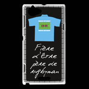 Coque Sony Xperia L Père de rugbyman Bonus offensif-défensif Noir 2
