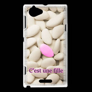 Coque Sony Xperia L Dragée C'est une fille PR