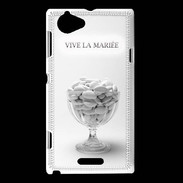 Coque Sony Xperia L Vive les mariées PR 