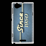 Coque Sony Xperia L Since 1950 Bleu