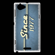 Coque Sony Xperia L Since 1977 Bleu