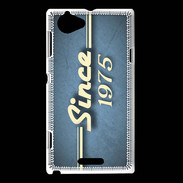 Coque Sony Xperia L Since 1975 Bleu