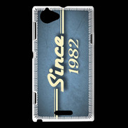 Coque Sony Xperia L Since 1982 Bleu