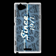 Coque Sony Xperia L Since crane bleu 1971