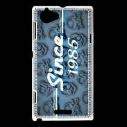 Coque Sony Xperia L Since crane bleu 1985