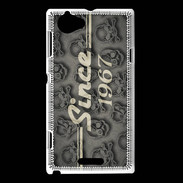 Coque Sony Xperia L Since crane gris 1967