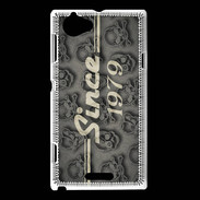Coque Sony Xperia L Since crane gris 1979