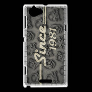 Coque Sony Xperia L Since crane gris 1981