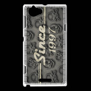 Coque Sony Xperia L Since crane gris 1997