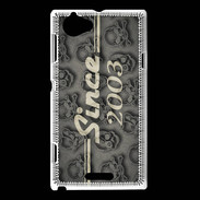 Coque Sony Xperia L Since crane gris 2003