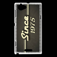 Coque Sony Xperia L Since 1975 gris