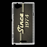 Coque Sony Xperia L Since 1974 gris