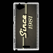 Coque Sony Xperia L Since 1981 gris