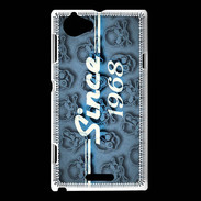 Coque Sony Xperia L Since crane bleu 1968