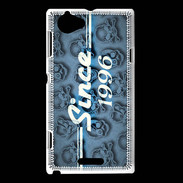 Coque Sony Xperia L Since crane bleu 1996