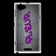 Coque Sony Xperia L Fleur Tag