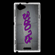 Coque Sony Xperia L Flore Tag