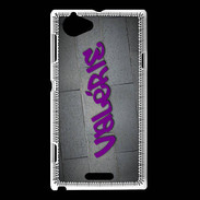 Coque Sony Xperia L Valérie Tag