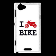 Coque Sony Xperia L I love bike