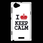 Coque Sony Xperia L I love Keep Calm