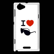 Coque Sony Xperia L I love Lunette Fun 2