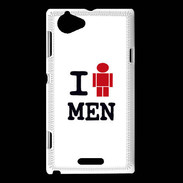 Coque Sony Xperia L I love Men