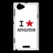 Coque Sony Xperia L I love Revolution
