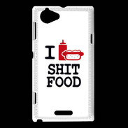 Coque Sony Xperia L I love Shit Food