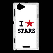 Coque Sony Xperia L I love Stars