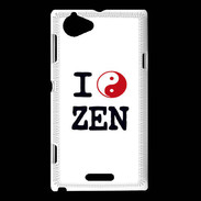 Coque Sony Xperia L I love Zen