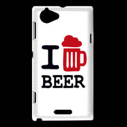 Coque Sony Xperia L I love Beer