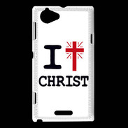 Coque Sony Xperia L i love Christ