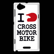 Coque Sony Xperia L i love Cross Motor