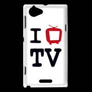 Coque Sony Xperia L I love TV