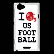 Coque Sony Xperia L I love US Football