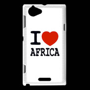 Coque Sony Xperia L I love Africa