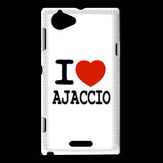 Coque Sony Xperia L I love Ajaccio