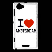 Coque Sony Xperia L I love Amsterdam