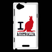 Coque Sony Xperia L I love Australia 2