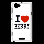 Coque Sony Xperia L I love Berry