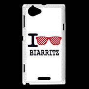 Coque Sony Xperia L I love Biarritz 2