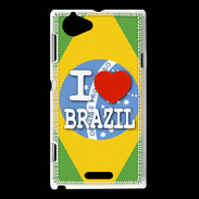 Coque Sony Xperia L I love Brazil 3