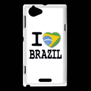 Coque Sony Xperia L I love Brazil 2