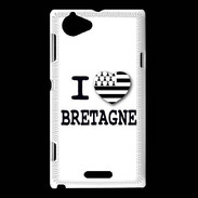 Coque Sony Xperia L I love Bretagne 3