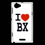 Coque Sony Xperia L I love BX