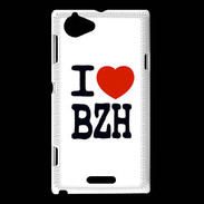 Coque Sony Xperia L I love BZH