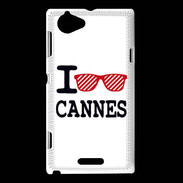 Coque Sony Xperia L I love Cannes 2